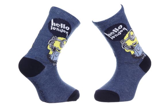Шкарпетки Minions Hello London denim — 37014-2, 35-38, 3349610002866
