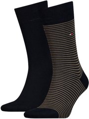 Носки Tommy Hilfiger Socks Small Stripe 2-pack green/black — 342029001-150, 39-42, 8718824567365