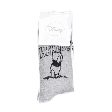 Шкарпетки Disney Winnie L Ourson Winnie + Hello Total 1-pack gray — 13896420-8, 36-41, 3349610001210
