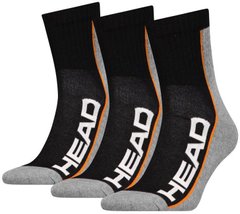 Шкарпетки Head Performance Crew 3-pack black/gray — 781011001-235, 43-46, 8718824546780