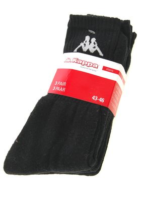 Носки Kappa Trisper Tennis Sock 3-pack black — 303WIG0-902, 35-38, 8052394992036