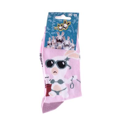 Носки Rabbids Invasion Rabbit Cretin Rabbit In Bikini 1-pack pink — 13849251-3, 35-41, 3349610000305