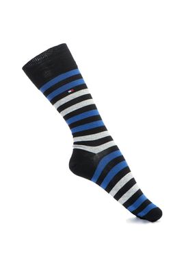 Шкарпетки Tommy Hilfiger Socks Duo Stripe 2-pack black/blue — 472001001-040, 43-46, 8718824567785