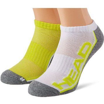 Шкарпетки Head PERFORMANCE SNEAKER 2P UNISEX жовтий, сірий, білий Уні 39-42