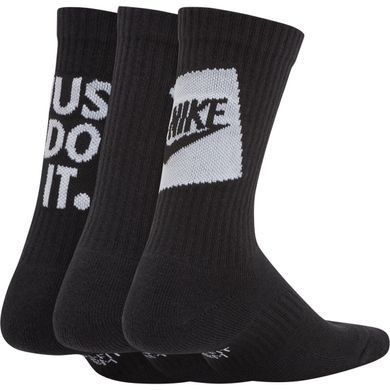 Шкарпетки Nike Everyday Cushioned Crew 3-pack black &mdash;SK0065-010, 38-42, 193153922494