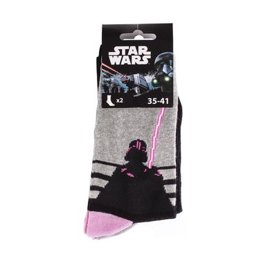 Шкарпетки Star Wars Star Wars Star Wars 2P 1-pack black — 13896920-2, 35-41, 3349610001241