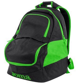 Рюкзак Joma Diamond II black green &mdash; 400235.117, One Size, 9998454545097