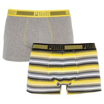 Труси-шорти Puma WORLDHOOD STRIPE TRUNK 2P білий, сірий, чорний, жовтий Чол L