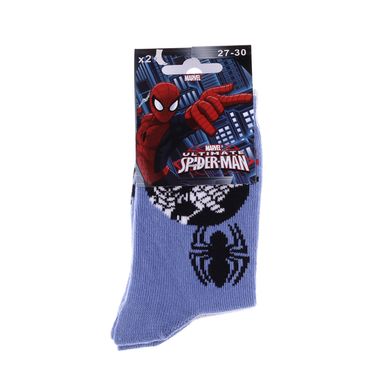 Шкарпетки Marvel Spider Man Bust Spiderman Ds Frame/Spiderman Circle + Spider 2-pack gray/black/violet — 83842044-1, 27-30, 3349610006390