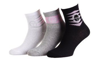 Шкарпетки Sergio Tacchini 3-pack білий, сірий, чорний Уні 36-41