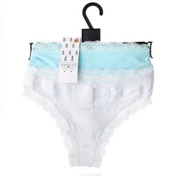 Трусики-танга Fashion Lady Tan Tanga F 2-pack white/turquoise &mdash; 13890384-1, S, 3349610012773