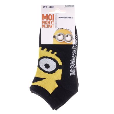 Шкарпетки Minions Minion 1 Eye Upside Down black — 83890147-8, 31-34, 3349610006918