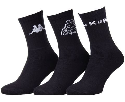 Шкарпетки Kappa 3-pack black — 93520545-1, 43-46, 3349060184921