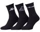 Шкарпетки Kappa 3-pack black — 93520545-1, 43-46, 3349060184921