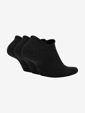 Шкарпетки Nike Everyday Plus Cushioned No Show 3-pack black — SX7840-010, 38-42, 193153926041