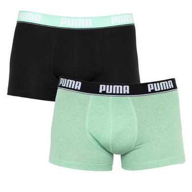 Труси-боксери Puma Basic Trunk 2-pack black/light green — 521025001-005, XL, 8718824807096