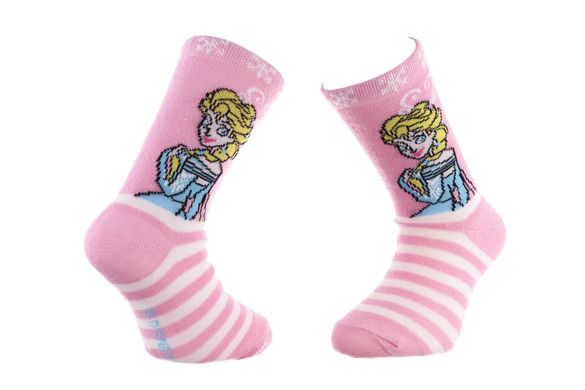 Шкарпетки Disney Princess Elsa + Stripes On Stand gray — 83841644-1, 35-38, 3349610005935
