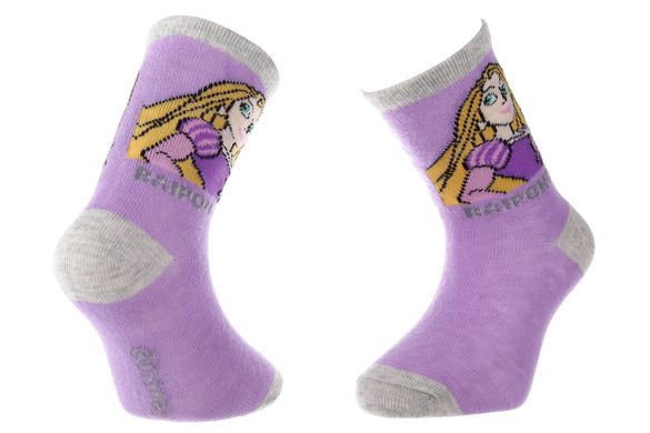 Шкарпетки Disney Princess Raiponce gray/pink — 43891047-8, 23-26, 3349610004426