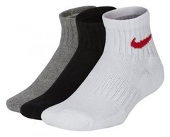 Шкарпетки Nike Everyday Cushion Ankle 3-pack black/white/gray — SX6844-901, 38-42, 192499652034