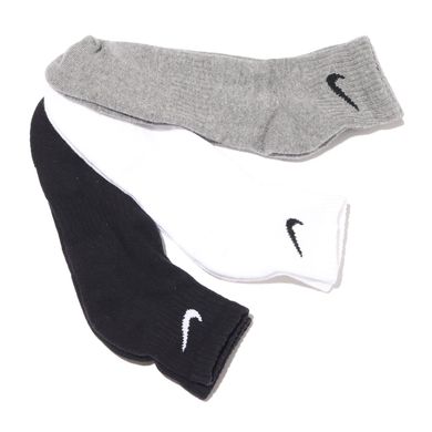 Носки Nike Everyday Cush Ankle 3-pack black/white — SX7667-964, 46-50, 194955549230