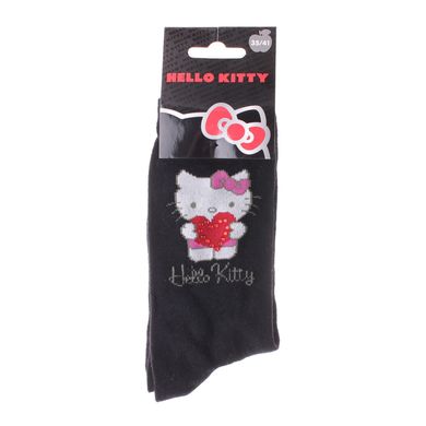 Шкарпетки Hello Kitty + Heart Strass 1-pack black — 13840875-1, 35-41, 3349610000091