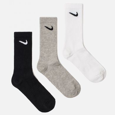 Носки Nike Everyday Lightweight Crew 3-pack black/gray/white — SX7676-901, 34-38, 888407237300