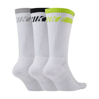Шкарпетки Nike Everyday Plus Cush Crew 3-pack white/multicolor — CZ0502-902, 46-50, 194500885479