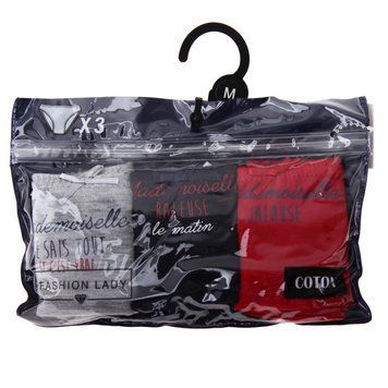 Трусики-сліп Fashion Lady Slips-X3-Femme 3-pack red/blue/gray &mdash; 12890185-2, S, 3349610016450