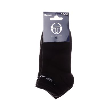 Шкарпетки Sergio Tacchini 3-pack black — 83897648-2, 27-30, 3349600166240