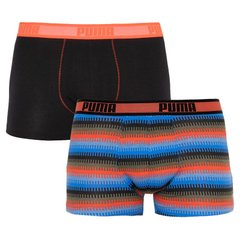 Труси-боксери Puma Worldhood Stripe Trunk 2-pack black/red/blue — 501004001-030, M, 8718824805535