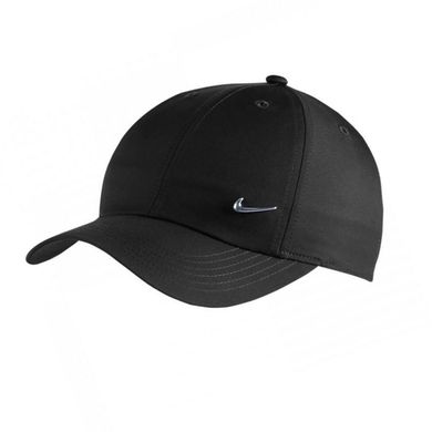 Кепка дитяча Nike H86 Cap Metal Swoosh Junior black — AV8055-010, One Size, 888407303906