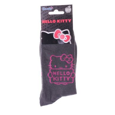 Носки Hello Kitty Head Hk + Hello Kitty Panel 1-pack dark pink — 13849551-2, 35-41, 3349610000374
