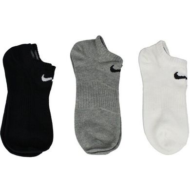 Носки Nike Lightweight No-Show 3-pack black/gray/white — SX4705-901, 42-46, 884726577066