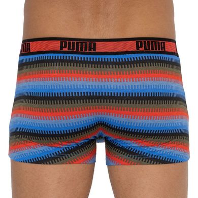 Труси-боксери Puma Worldhood Stripe Trunk 2-pack black/red/blue — 501004001-030, M, 8718824805535
