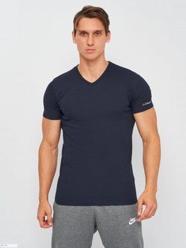 Футболка Kappa T-shirt Mezza Manica Scollo V 1-pack dark blue &mdash; K1316 BluNavy, L, 8016279702493