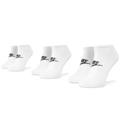Шкарпетки Nike No Show Everyday Essential 3-pack white — SK0111-100, 38-42, 193145890763