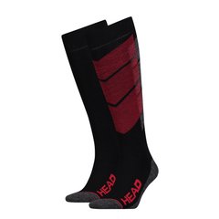 Носки Head Unisex Ski Graphic Kneehigh 2-pack black/red — 791005001-118, 35-38, 8718824742151
