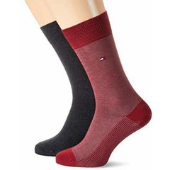 Носки Tommy Hilfiger Socks BirdEye 2-pack red/gray — 482004001-077, 39-42, 8718824568102