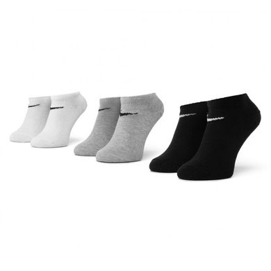 Носки Nike Volue No Show 3-pack black/gray/white — SX2554-901, 34-38, 659658575752