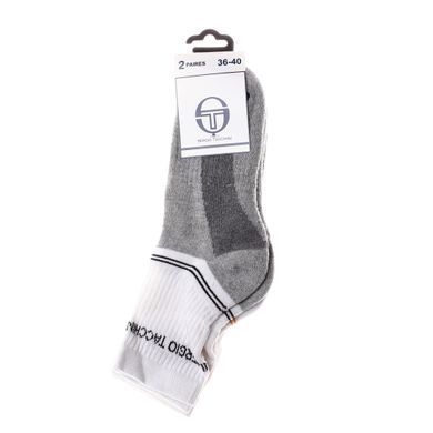 Шкарпетки Sergio Tacchini 2-pack white/gray/orange — 13150661-1, 36-40, 3349600136328
