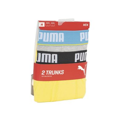 Трусы-боксеры Puma Basic Trunk 2-pack light gray/yellow — 521025001-006, XL, 8718824807133