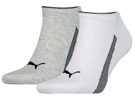 Шкарпетки Puma Sneakers Unisex Promo 2-pack white/gray — 101050001-004, 43-46, 8718824797588