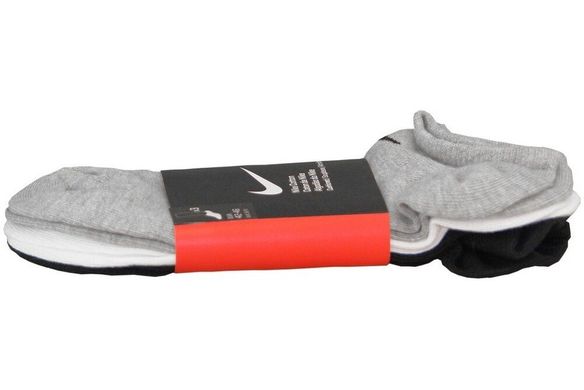 Шкарпетки Nike Volue No Show 3-pack black/gray/white — SX2554-901, 34-38, 659658575752