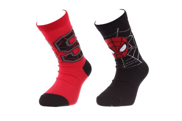 Носки Marvel Spider Man Canvas + Spiderman Head /Large S 2-pack black/red — 83842044-3, 27-30, 3349610006451
