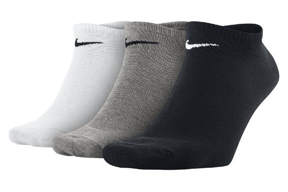 Шкарпетки Nike Volue No Show 3-pack black/gray/white — SX2554-901, 34-38, 659658575752