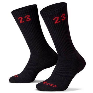 Шкарпетки Nike U JORDAN ESSENTIAL CREW 3PR чорний, червоний Уні 38-42
