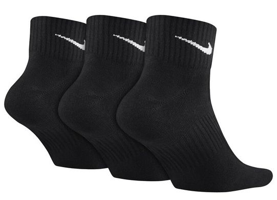 Носки Nike Lightweight Quarter 3-pack black — SX4706-001, 42-46, 884726577103
