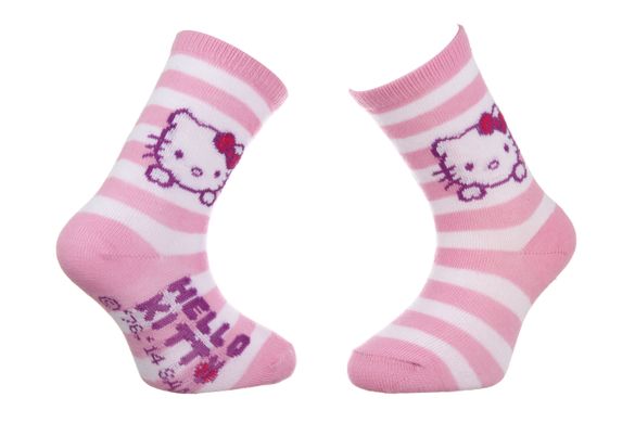 Носки Hello Kitty Head Hk + Stripes gray — 32770-2, 19-22, 3349610002460