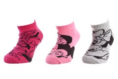 Шкарпетки Disney Minnie Close-Up/Minnie + Polka Dots/Minnie + Stripes 3-pack magenta/black/gray — 83152162-1, 35-38, 3349610005492