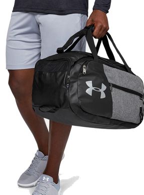 Сумка Under Armour Undeniable Duffel 4.0 SM black/gray — 1342656-040, One Size, 192810229112